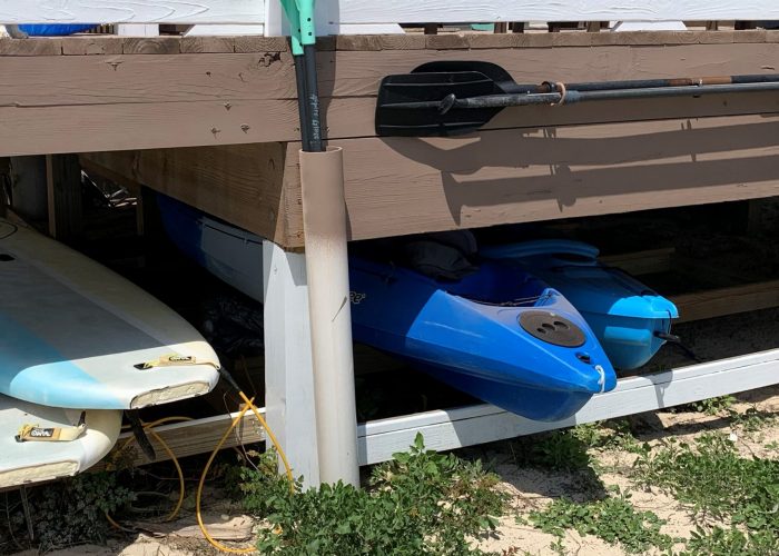 Storage for Kayaks and Standup Boards - Under Deck