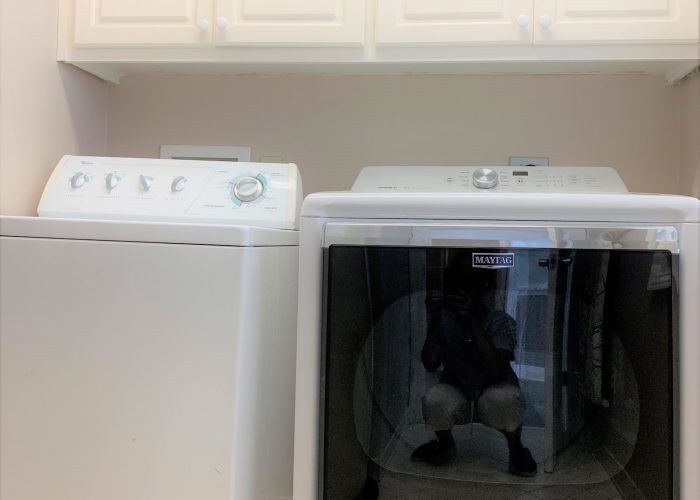 Laundry Room in Main Floor- Additional Dryer on Ground Floor